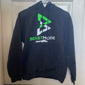 Beastmode Sweatshirt Hoodie Navy Blue/Black Adult S